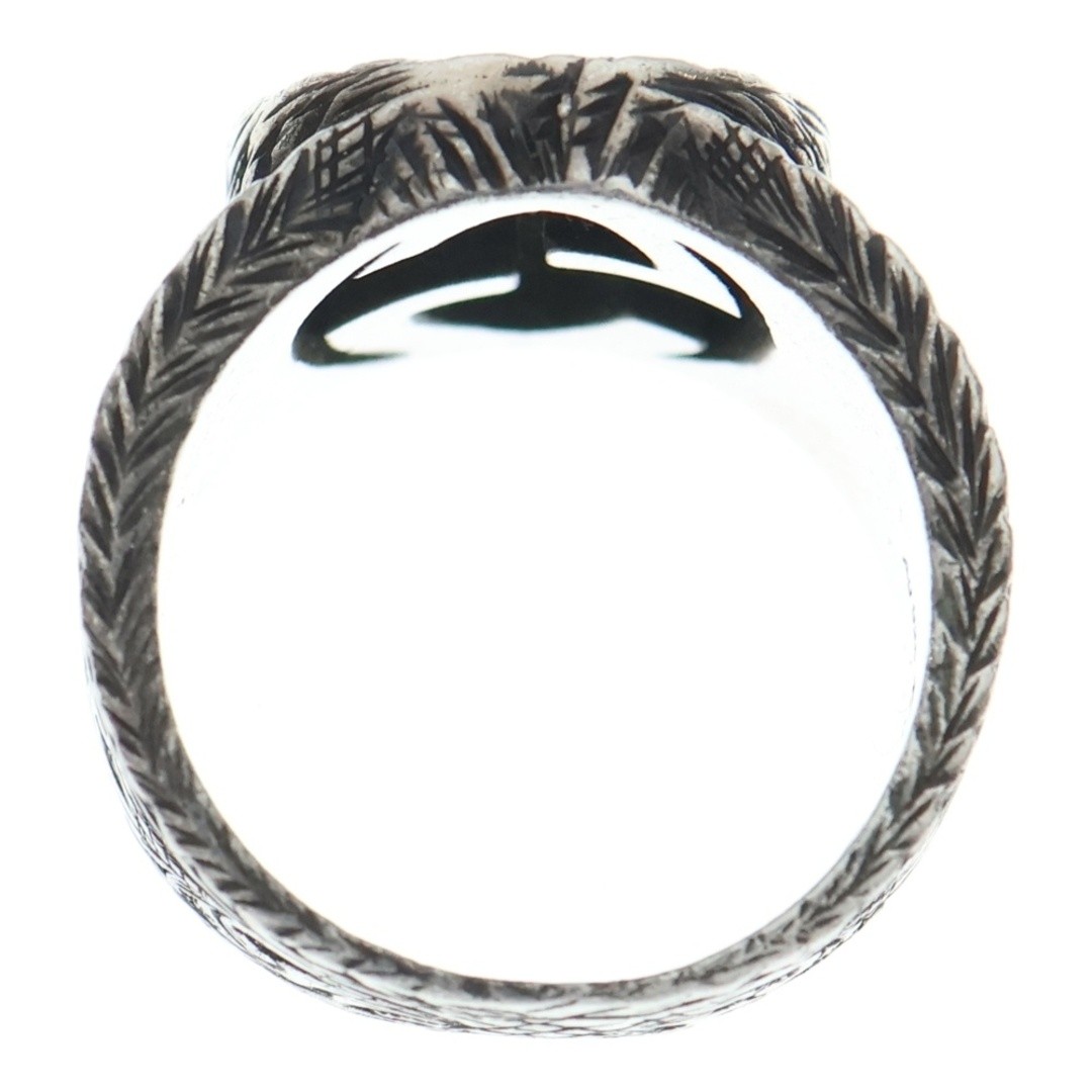 Gucci Arabesque Interlocking G Ring Silver Used 8… - image 6