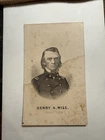 1860's Civil War General Henry Wise CSA CDV Cabinet Card L. Prang & Co., Boston