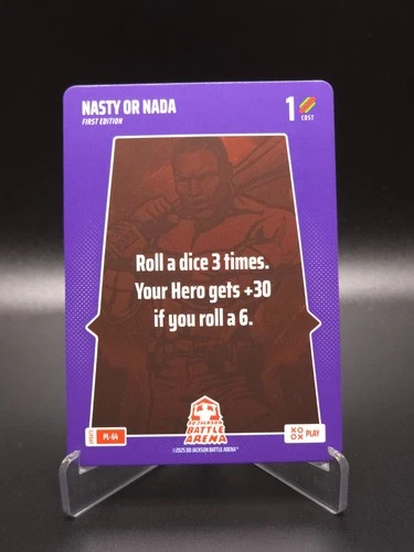 Nasty Or Nada 2025 Bo Jackson Battle Arena Alpha Update Play Card #PL-64