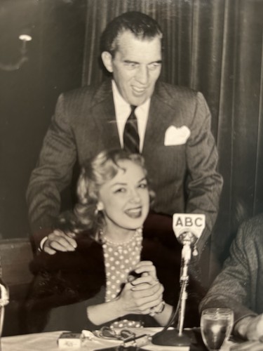 1957 FOTO STAMPA EDITH ADAMS, ERNIE KOVACS, ED SULLIVAN, SOBOL ABC RADIO FP252 - Foto 3 di 6