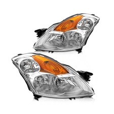 Headlight Assembly for 2007 2008 2009 Nissan Altima Sedan 4-Door Chrome Housi...