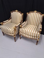 Pair Of French Regency Style Rocco Ornate Armchairs