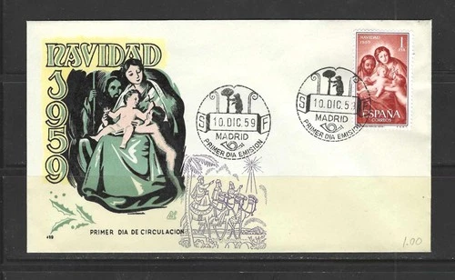 Spain, 1959, FDC/PDE, #908, Navidad