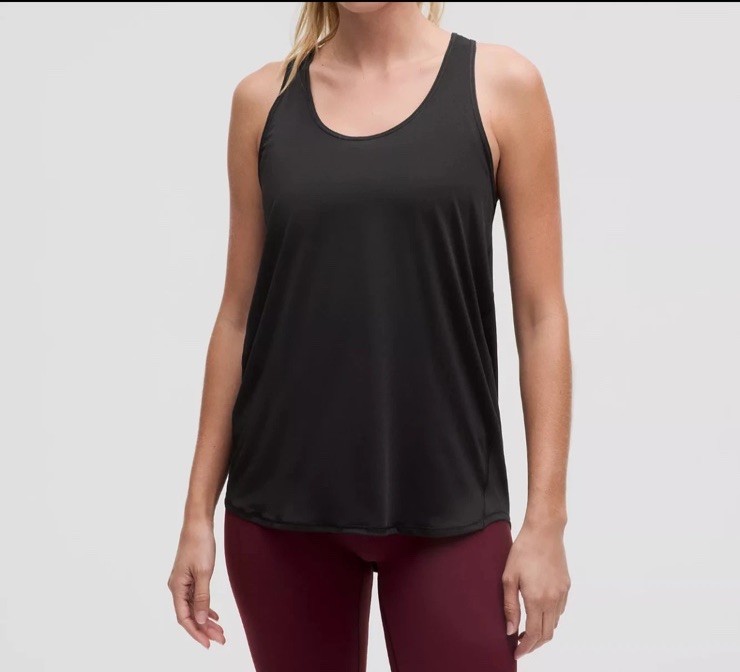 Lululemon Solid Black Essential Pleated Tank Top … - image 3