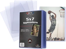5 X 7 Photo Toploader - 25 Ct | Photo Postcard Protectors, Rigid Hard Plastic Ho