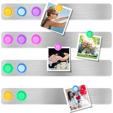 Frameless Magnetic Stainless Iron Board Strips, Adhesive Backing Bulletin Bar...