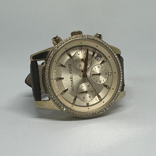 Michael Kors Ritz MK6328 Women's Brown Leather Analog Dial Quartz Watch HME649 - Picture 6 of 11