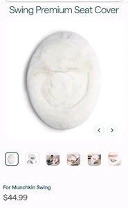Munchkin Housse de swing pour bébé ultra-soft premium - blanc