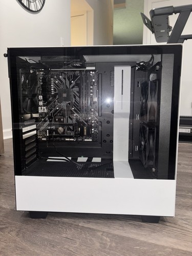 NZXT H500i Computer Mid Tower Case White RGB, Free Motherboard & Power Supply - Afbeelding 2 van 7
