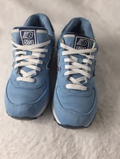 New Balance 574 Women's Sneakers Size 8.5 Casual Running Shoes Blue White
