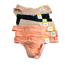 Lot Bundle of 7 Hipster Thong Underwear Panites Womens Medium Beige Green NEW