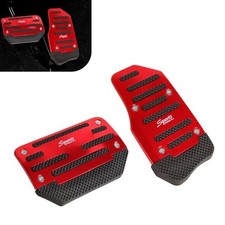Car Non-slip Pedal Pads, Automatic Transmission Brake Accelerator 2 PCS Red