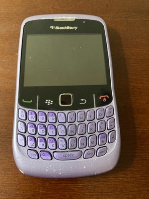 Blackberry Curve Vintage Early Smart Phone Cell Light Purple Y2K Black Berry