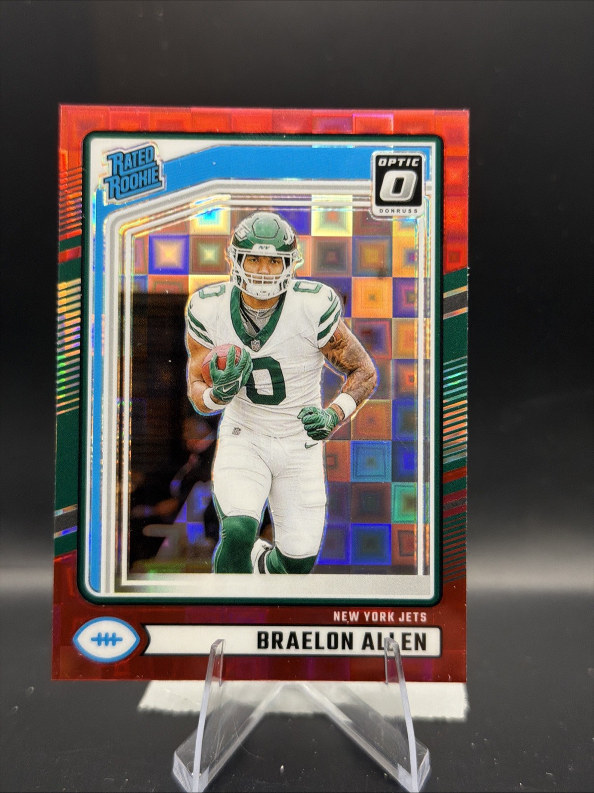 2024 Panini Donruss - Braelon Allen #306 Optic Preview Red Pandora Prizm (RC)