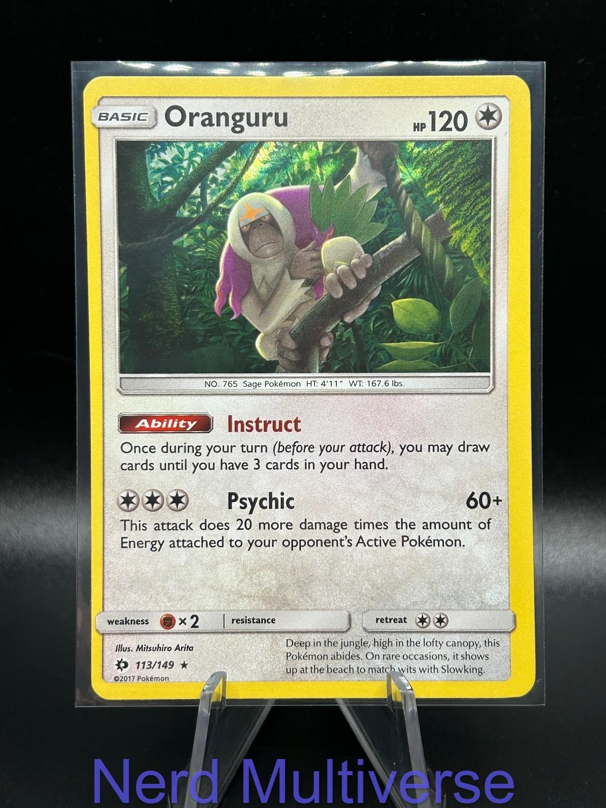 ORANGURU 113/149 HOLO RARE SM BASE SET POKEMON NM/M