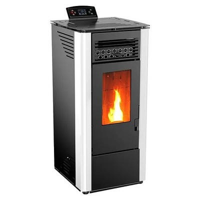 Pelletofen 10 kW Pelletheizung Kapazität 15 Kg Pelletofen Ofen Pelletkamin