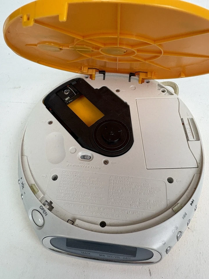 Sony D-EJ360 Amarillo CD Walkman PSYC G-Protección Reproductor Portátil PIEZAS Reparación Foto 4 de 4