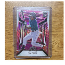 Leaf Metal 2022 Rookie Tai Peete Baseball Card /7 