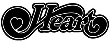 Heart Band Logo Vinyl Decal