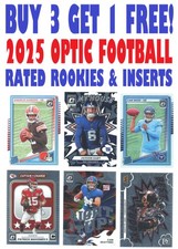 2025 Donruss Optic Football ROOKIE/INSERTS (BUY 3 GET 1) You Pick/Choose 201-300