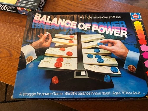 Vintage Balance of Power Board Game Complete Hasbro Games 1979 Strategy