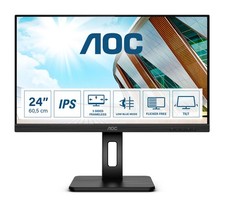 AOC Q24P2Q - LED-Monitor - 60.5 cm (23.8") - 2560 x 1440 QHD @ 75 Hz - IPS - 250