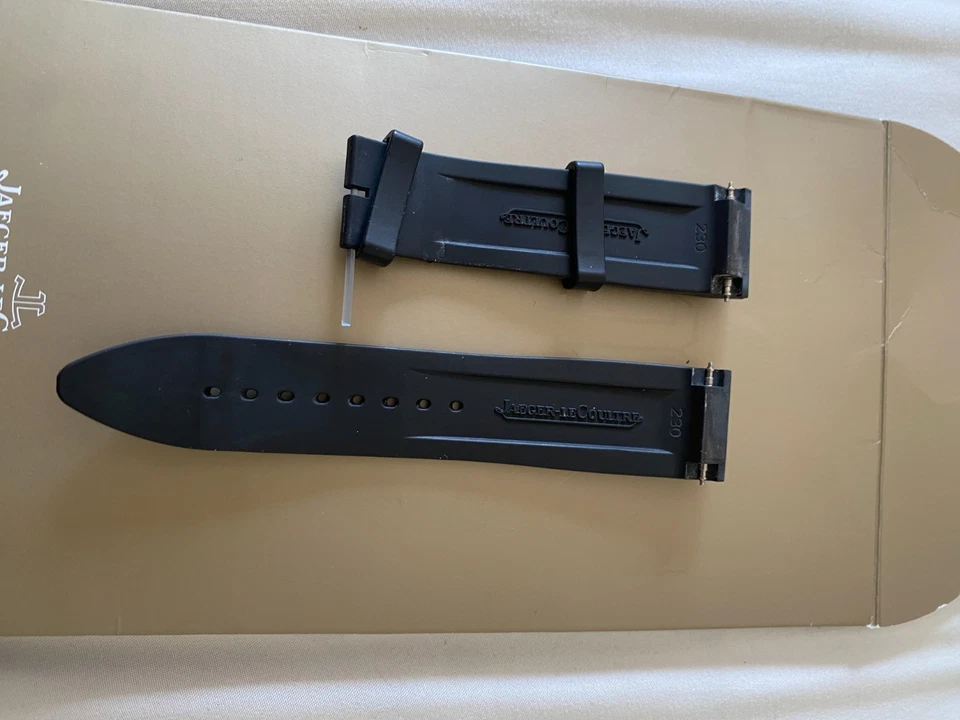 Jaeger LeCoultre 21mm Black Rubber Watch Strap Band 22/20 No Buckle, NWOT - Image 3 of 4
