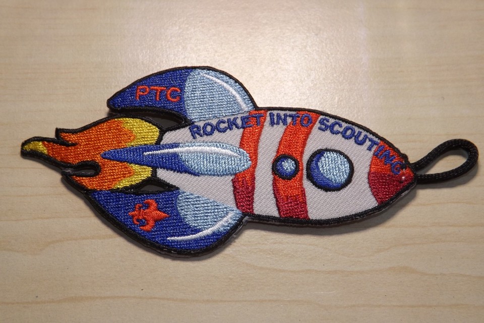 BSA PTC Rocket Into Scouting Patch Boy Scouts Logo Pine Tree Council ...