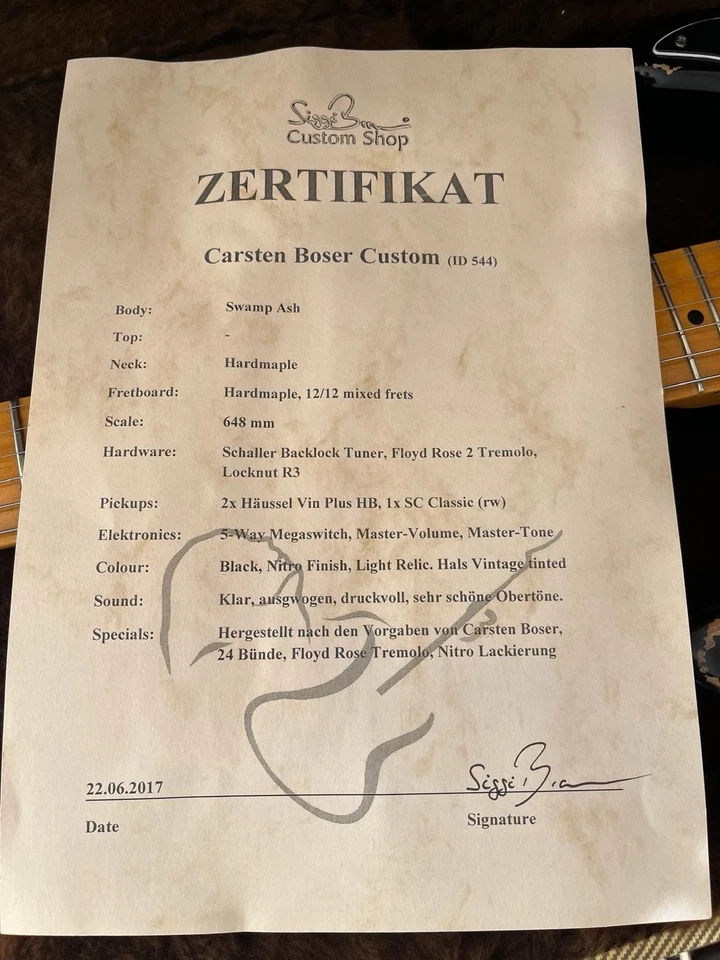 Siggi Braun Custom Shop Gitarre - Bild 2 von 4