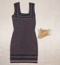 BCBGMAXAZRIA Sheina Jacquard Square Neck Dress XS