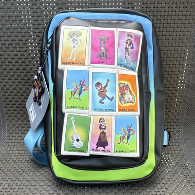 Disney Pixar Coco Mini Backpack Dante Miguel Black Blue Green