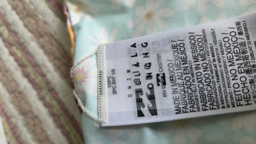 GIRLS BILLABONG MULTIFLOWER POWER REV HIGH NECK BIKINI SET REVERSIBLE TOP 12 NWT - Picture 9 of 12