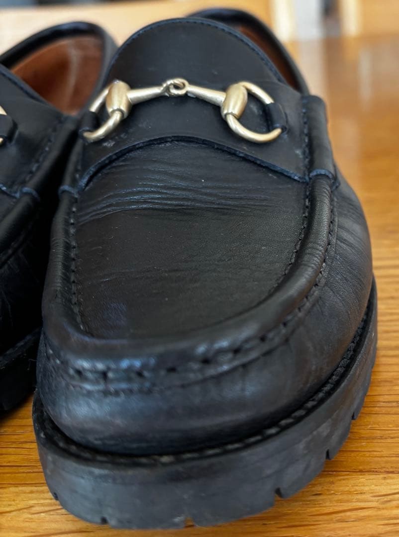 GUCCI Women's Loafers Horsebit Leather Black EU36.5/US6.5 120226c thumbnail 12