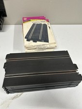 10 Bachmann SUPERTRAX 1/32 Slot Car Straight Track Dual Lane- Used 6101