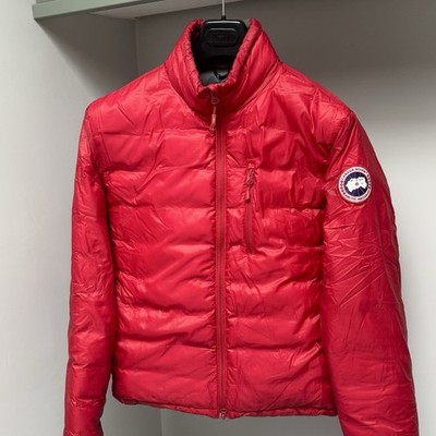 Canada Goose gefütterte Jacke Mantel Herren Medium rot Lodge durchgehender Reißverschluss ptp22''