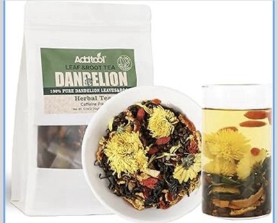 Addtoool Dandelion Herbal Tea 100% Pure Leaves & Roots Caffeine Free Wellness