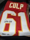 Curley Culp Autographed Kansas City Chiefs Football Jersey HOF 13 with COA