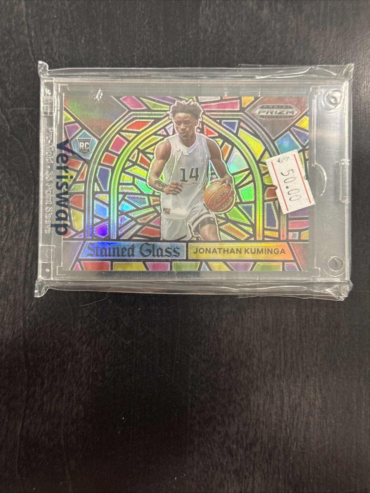 Jonathan Kuminga Prizm Draft Rc Stained Glass Case Hit 2021