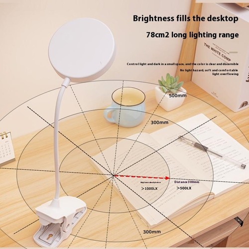 Led Table Lamp USB Rechargeable Night Light With Folding Clamp Eye Protection - Zdjęcie 11 z 15