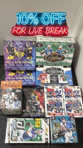 10 Boxes 2 FOTL & 8 Hobby! 2022 & 2023 Illusions, Origins, Donruss, Phoenix