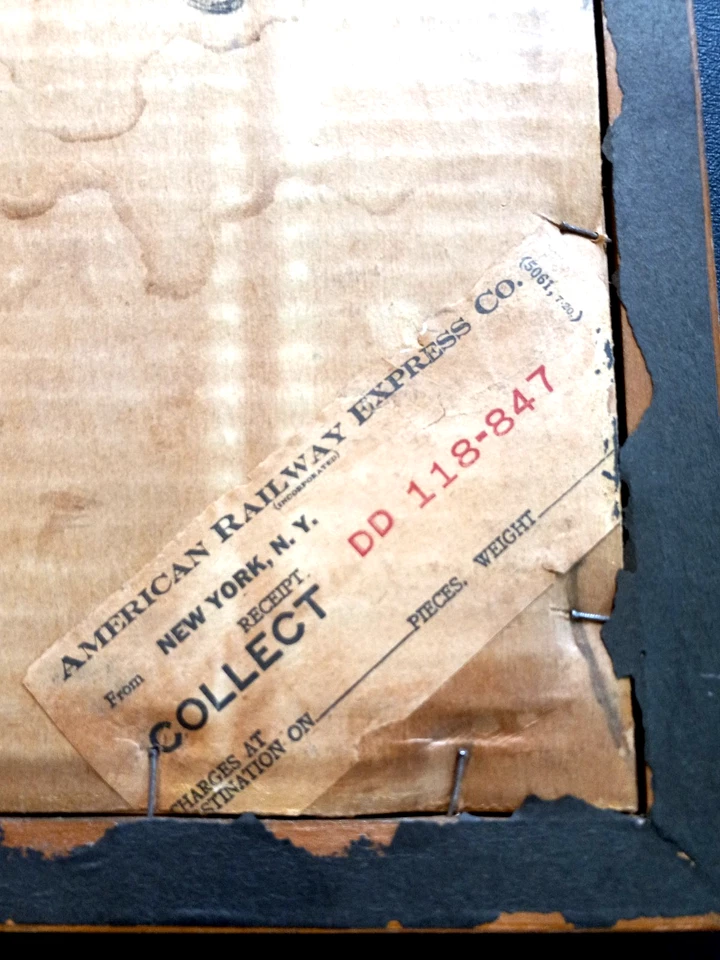 Impressão litográfica Hope por Edward Burne-Jones em moldura de madeira com vidro 20" rara muito boa qualidade - Imagem 3 de 4