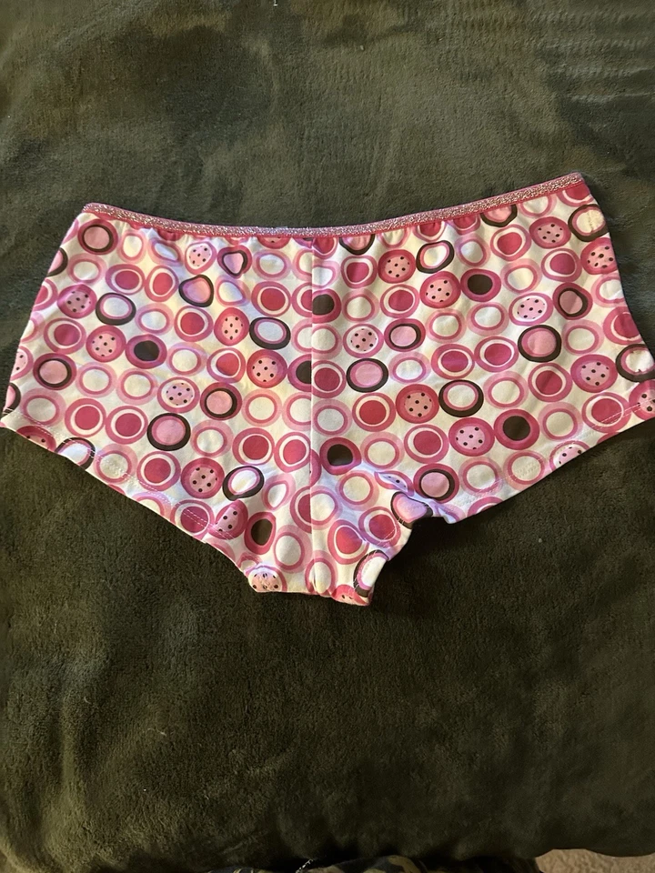 Bragas hipster tejidas para mujer Flirtitude XL - puntos rosas y marrones - NUEVAS con etiquetas Foto 3 de 4