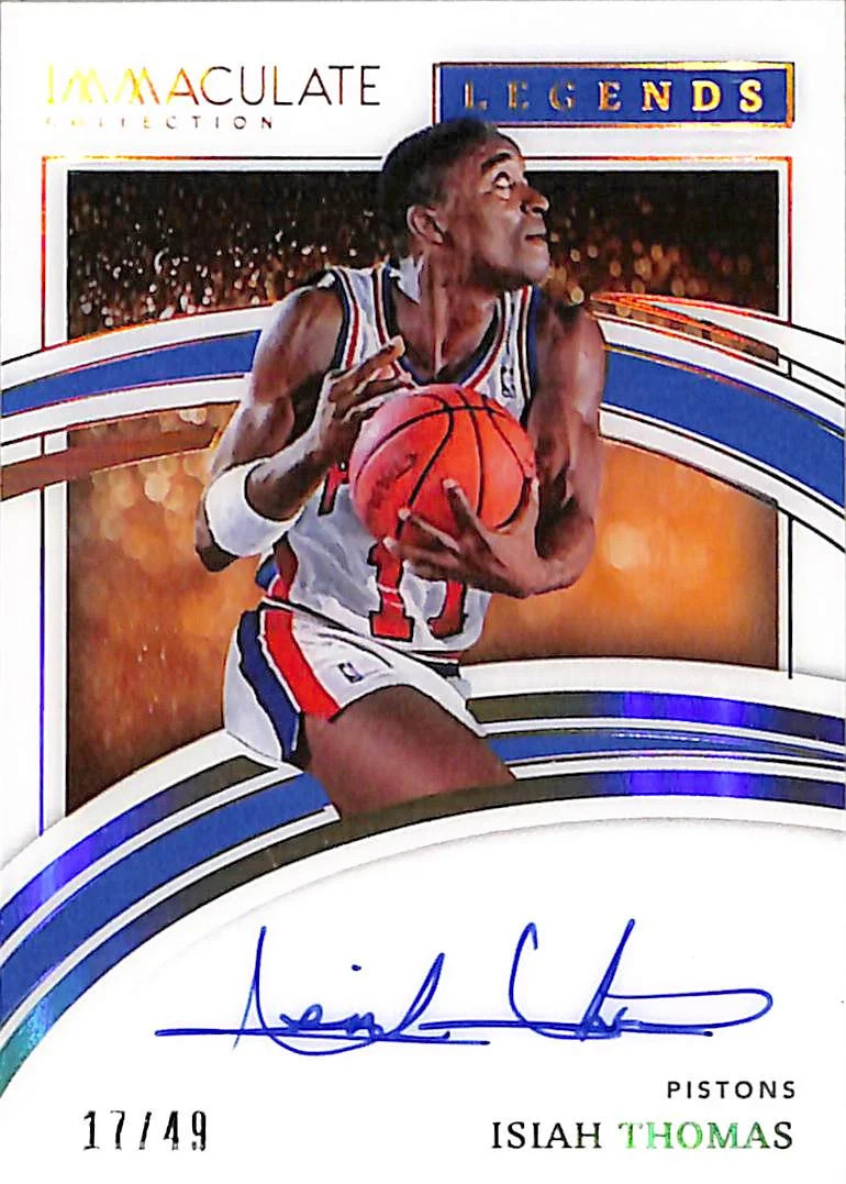 Isiah Thomas 2021 Panini Immaculate Collection Legends Auto /49 #IL-ITM
