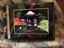 japanese lacquerware Photo Album With Music Box