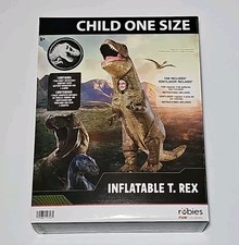 Inflatable T-Rex Dinosaur Costume Boys Size Jurassic World NEW Fits 3'11" - 4'8"