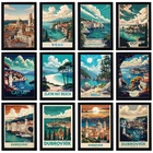 Vintage Croatia Travel Holiday Poster Classic Retro Print Home Decor Wall Art A4