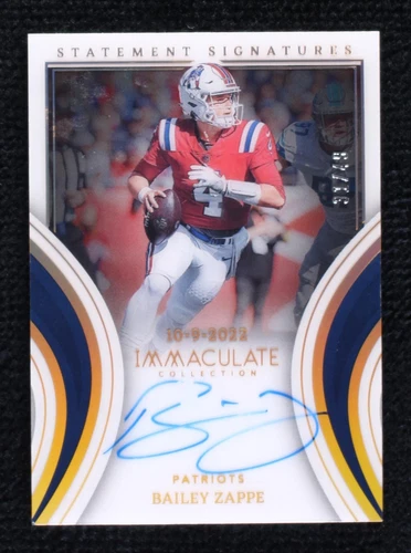 2023 Panini Immaculate Collection Bailey Zappe #SS-BZA