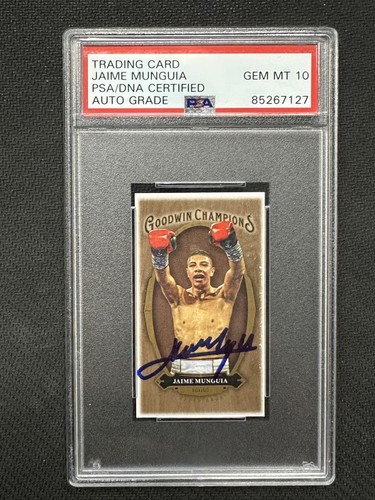 Jaime Munguia 2020 Goodwin Champions Boxing Hand Signed PSA 10 85267127 #18 - Picture 1 of 2