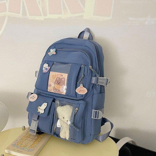 Lindas mochilas escolares para estudiantes adolescentes niñas bolsillos mujeres computadora portátil Bac - Imagen 10 de 28