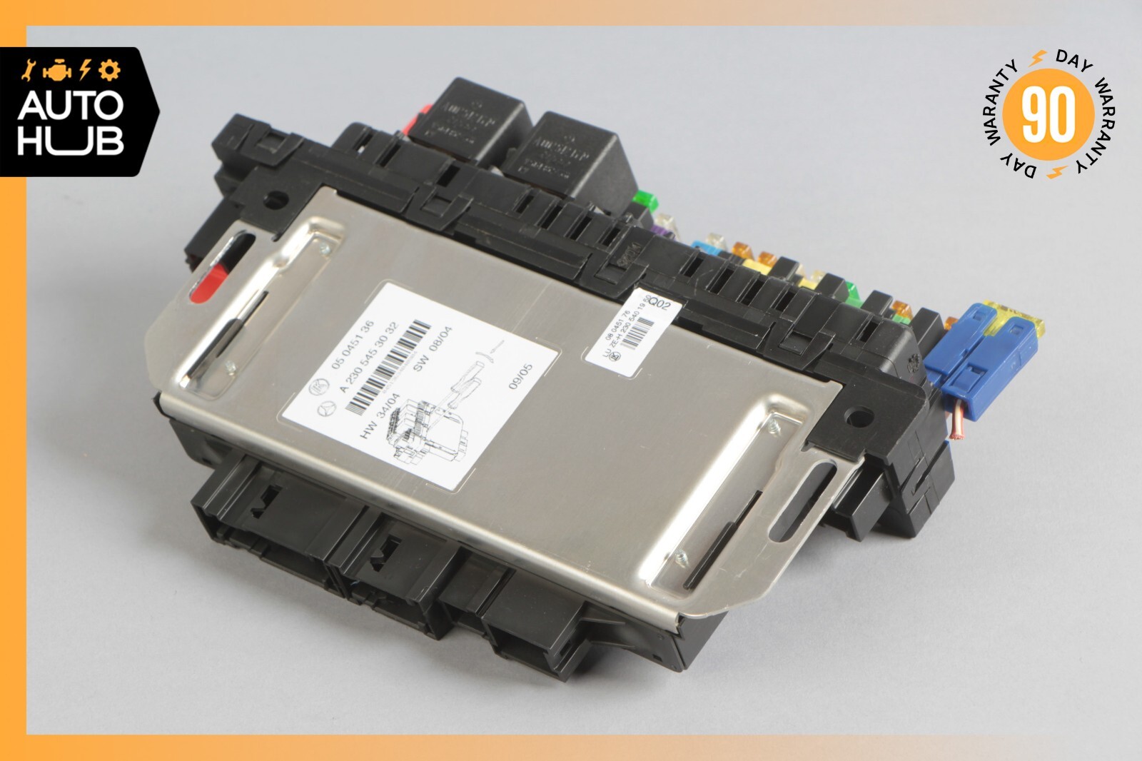 03-12 Mercedes R230 SL500 SL55 AMG SL550 Rear SAM Fuse Box Relay Module OEM